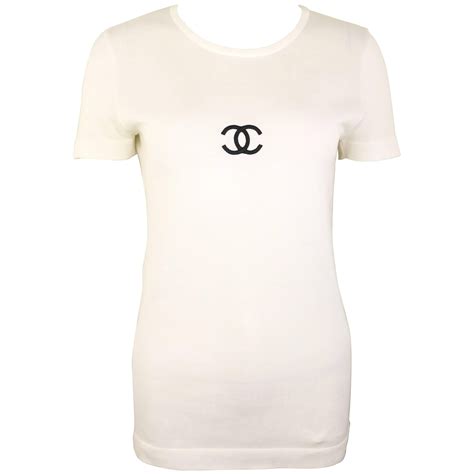 chanel tshirt white|Chanel white pocket shirt.